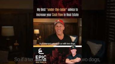 My Best under the radar advice to Increase your Cash Flow in Real Estate. #shorts