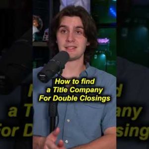 How to find a Title Company For Double Closings! #youtubeshorts #wholesalingrealestate