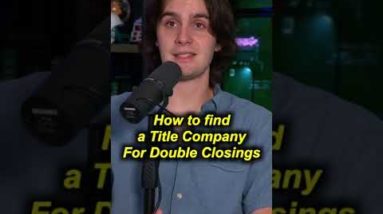 How to find a Title Company For Double Closings! #youtubeshorts #wholesalingrealestate
