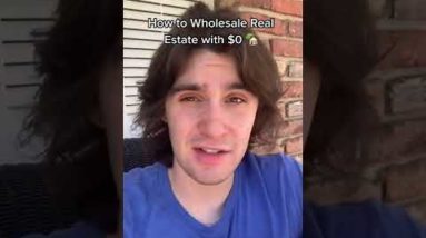 How to Wholesale Real Estate with $0 ⚡️ #shorts