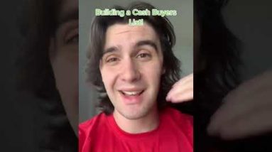 Building a Cash Buyers List! ☎️ #wholesalingrealestate #wholesalinghouses #realestate