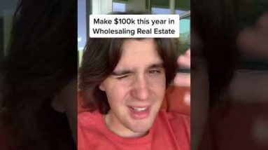 Make $100k this year in Wholesaling Real Estate #shorts #youtubeshorts #wholesalingrealestate