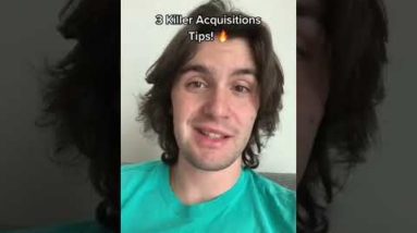 3 Killer Acquisitions Tips!🔥 #shorts #youtubeshorts #wholesalingrealestate #realestateinvesting