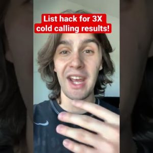 List hack for 3X cold calling results! #shorts #youtubeshorts #wholesalingrealestate