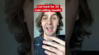 List hack for 3X cold calling results! #shorts #youtubeshorts #wholesalingrealestate