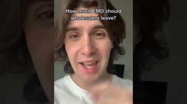 How much EMD should wholesalers leave? #shorts #youtubeshorts #wholesalingrealestate #realestate
