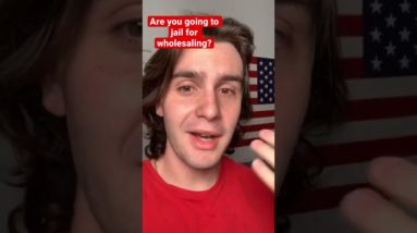 Are you going to jail for wholesaling? #shorts #youtubeshorts #wholesalingrealestate