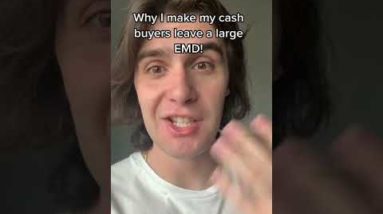 Why I make my cash buyers leave a large EMD! #shorts #wholesalingrealestate #youtubeshorts