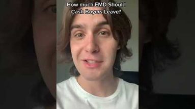 How much EMD Should Cash Buyers Leave? #realestateinvesting #shorts #wholesalingrealestate