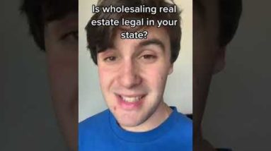 Is wholesaling real estate legal in your state? #shorts #wholesalingrealestate #youtubeshorts