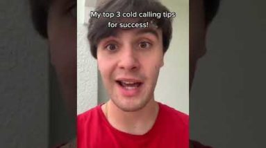 My top 3 cold calling tips for success! 📞 #wholesalingrealestate #shorts #wholesalinghouses