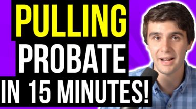 WATCH ME Pull Probates ONLINE! | Wholesale Real Estate