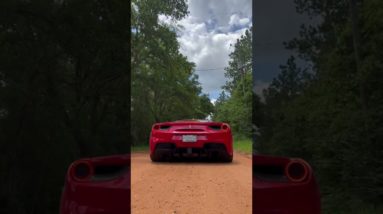 Launching a Ferrari 488 on dirt 🙃