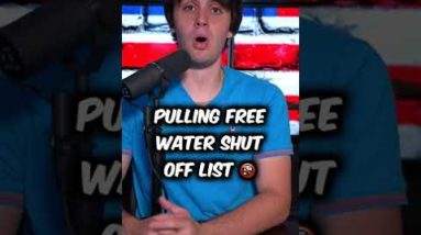 Pulling FREE Water Shut Off List 🚱 #shorts