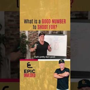 What is a GOOD NUMBER to SHOOT FOR? #shorts #realestateinvesting
