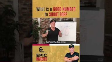 What is a GOOD NUMBER to SHOOT FOR? #shorts #realestateinvesting