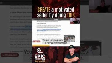 CREATE a motivated seller by doing THIS #shorts #realestateinvesting #realestate