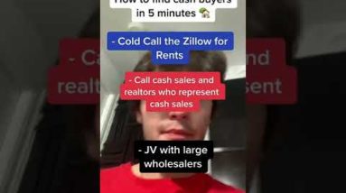 How to find cash buyers in 5 minutes 🏡 #shorts