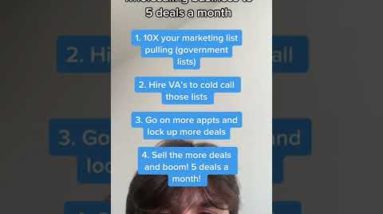 How to scale your wholesaling business to 5 deals a month! #shorts