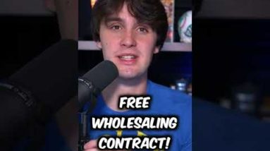 Free Wholesaling Contract! #shorts