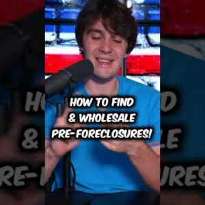 How to Find & Wholesale Pre Foreclosure Homes!