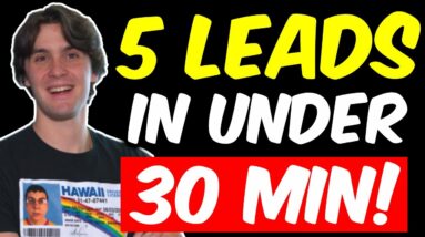 How to Get 5+ Leads in Under 30 Minutes- Wholesaling Real Estate