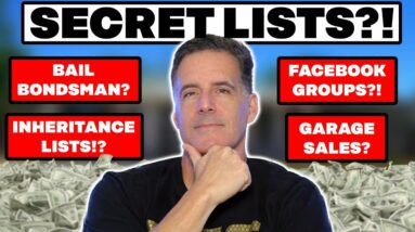 Wholesaling Real Estate | MY TOP SECRET LISTS TO FIND MOTIVATED SELLERS