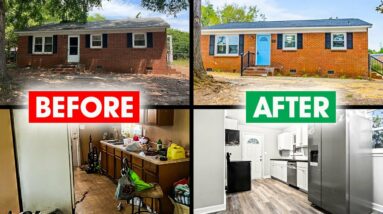 I blew the budget on this house Flip BEFORE and AFTER - $200,000 house flip