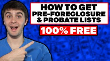How To Get Pre-Foreclosure and Probate List for FREE! | Wholesaling Real Estate