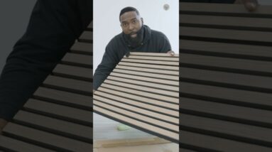 🔨 DIY Posh Wood magic! 🌟Upgrade your walls, transform your space! 💪🌲 #woodpanelwalls