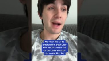 Story if my life with Code Enforcement